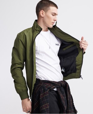 Superdry Moody Light Bomber Férfi Kabát Khaki | YIAET5903